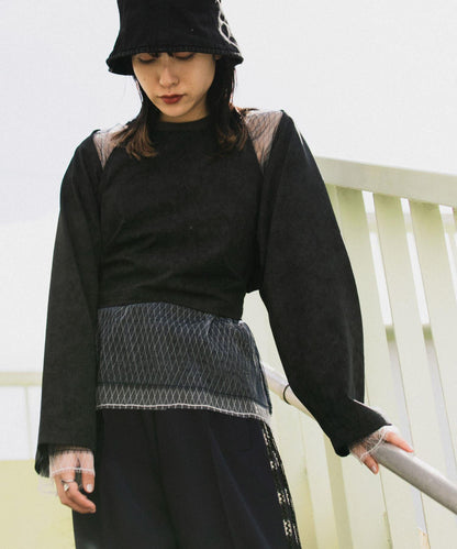 2WAY蝴蝶結揹帶上衣