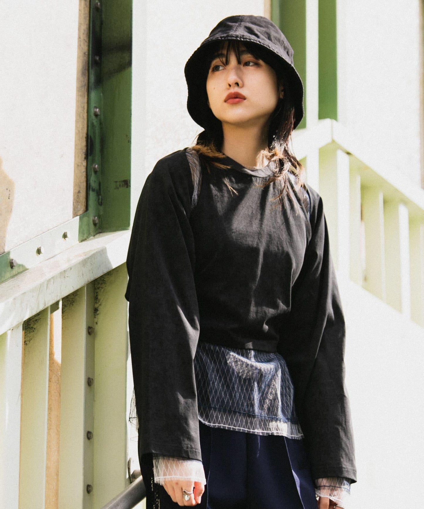 2WAY蝴蝶結揹帶上衣