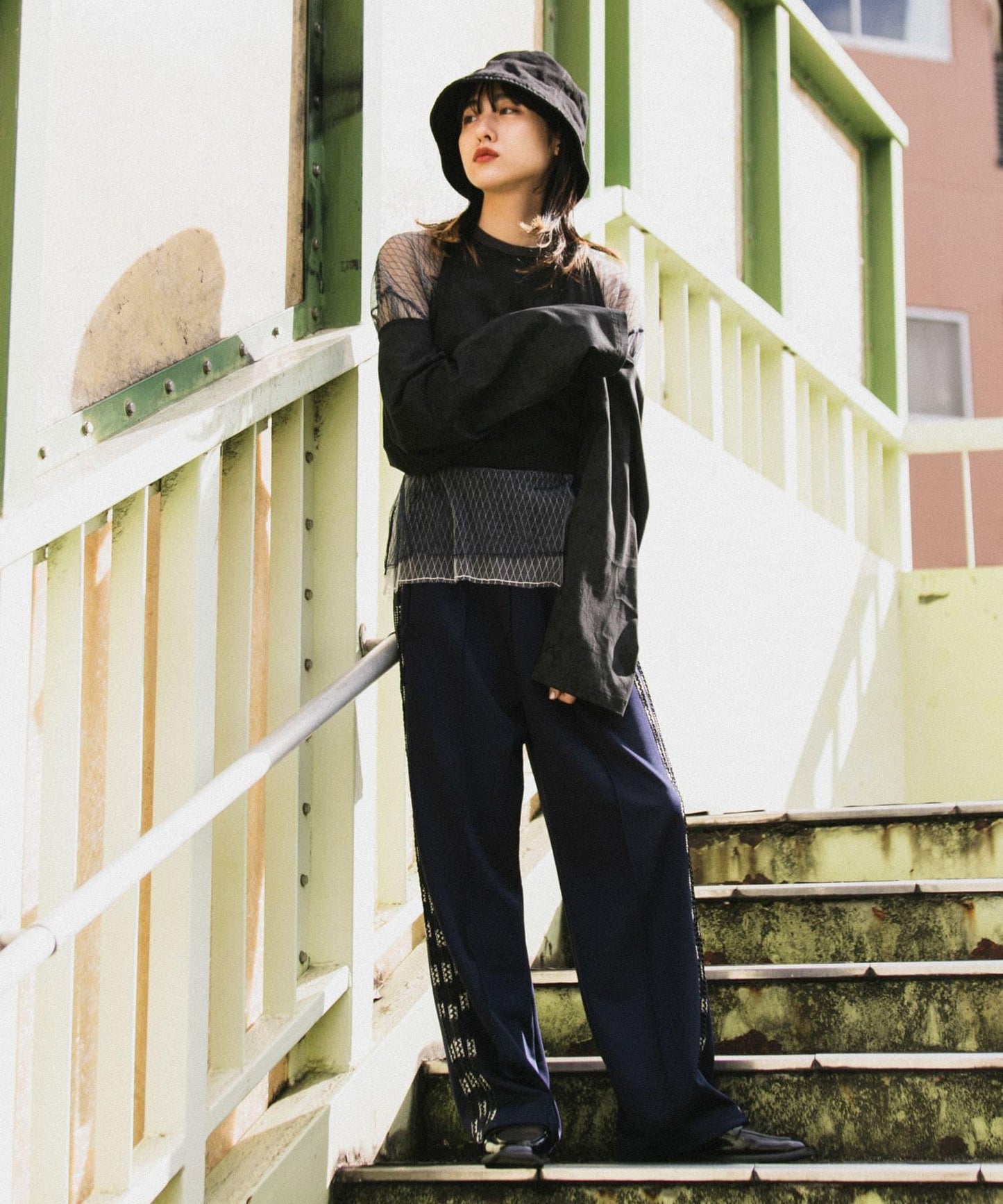 2WAY蝴蝶結揹帶上衣