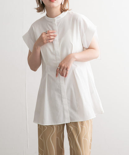 後層疊無袖襯衫