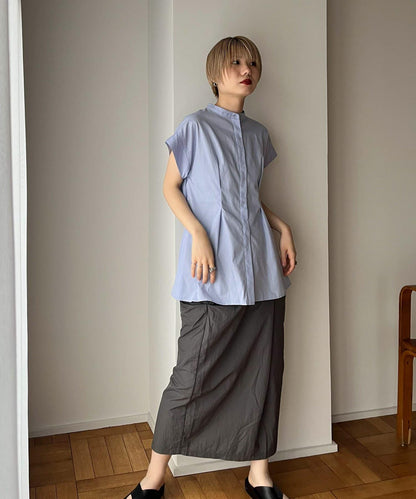 後層疊無袖襯衫