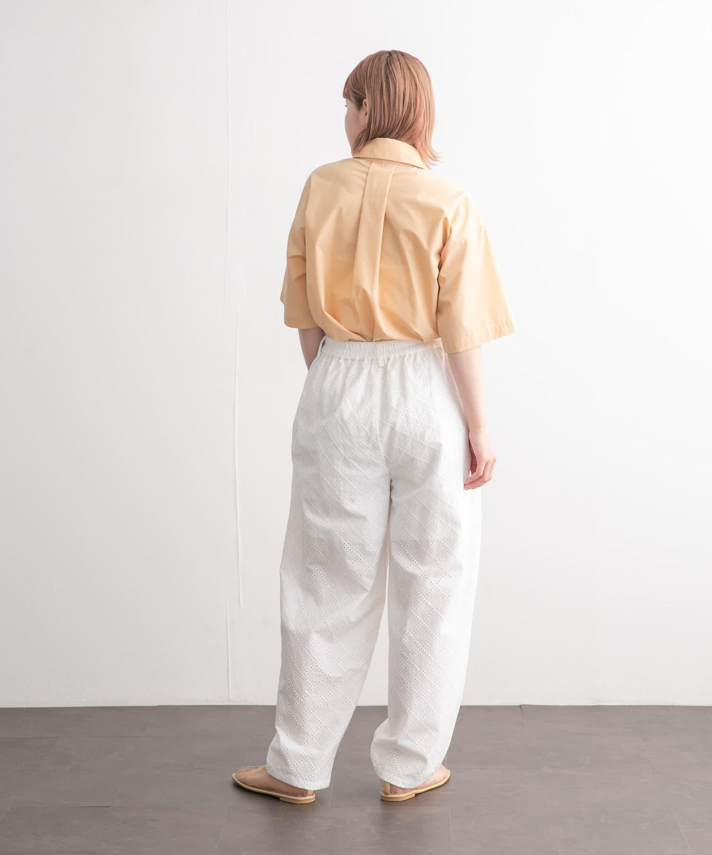 泰式套裝繭型長款襯衫