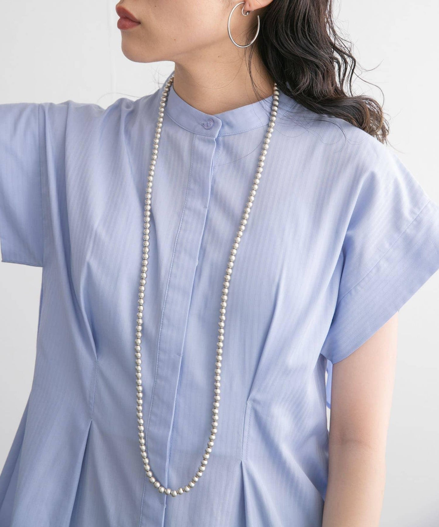 後層疊無袖襯衫