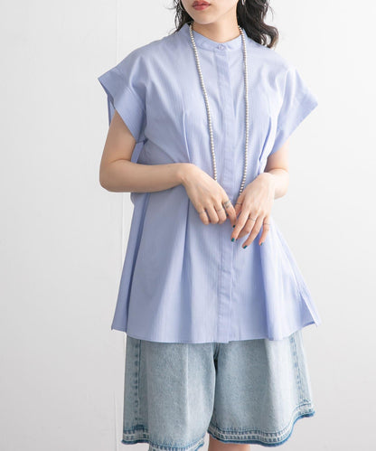 後層疊無袖襯衫