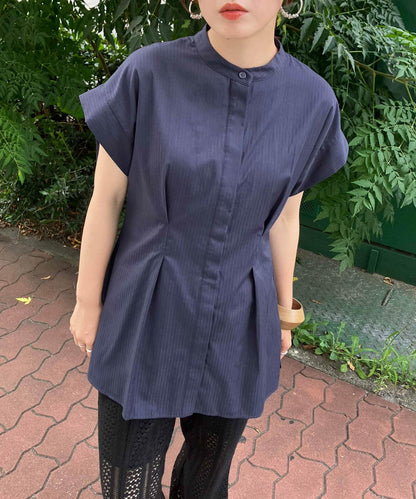 後層疊無袖襯衫