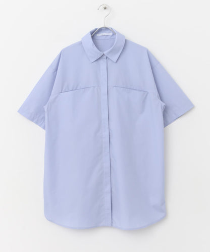 泰式套裝繭型長款襯衫