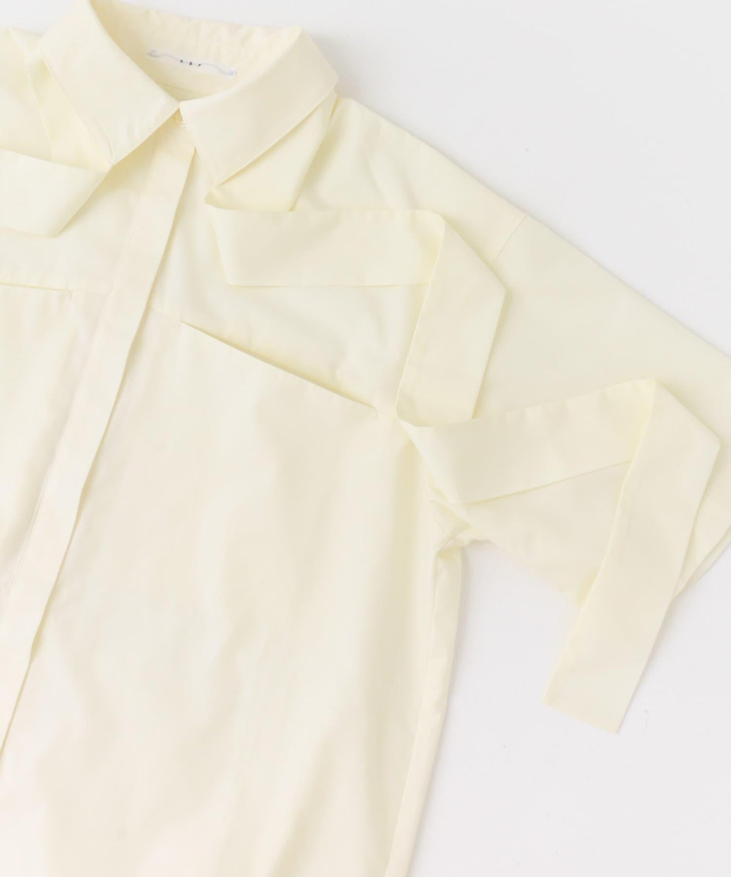 泰式套裝繭型長款襯衫