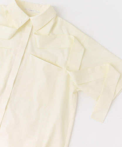 泰式套裝繭型長款襯衫