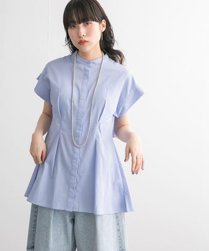 後層疊無袖襯衫