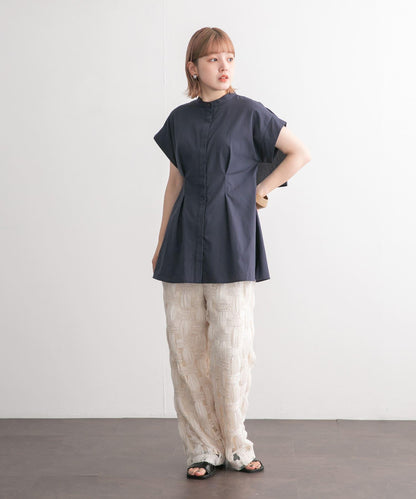 後層疊無袖襯衫