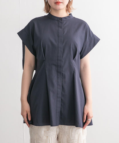 後層疊無袖襯衫