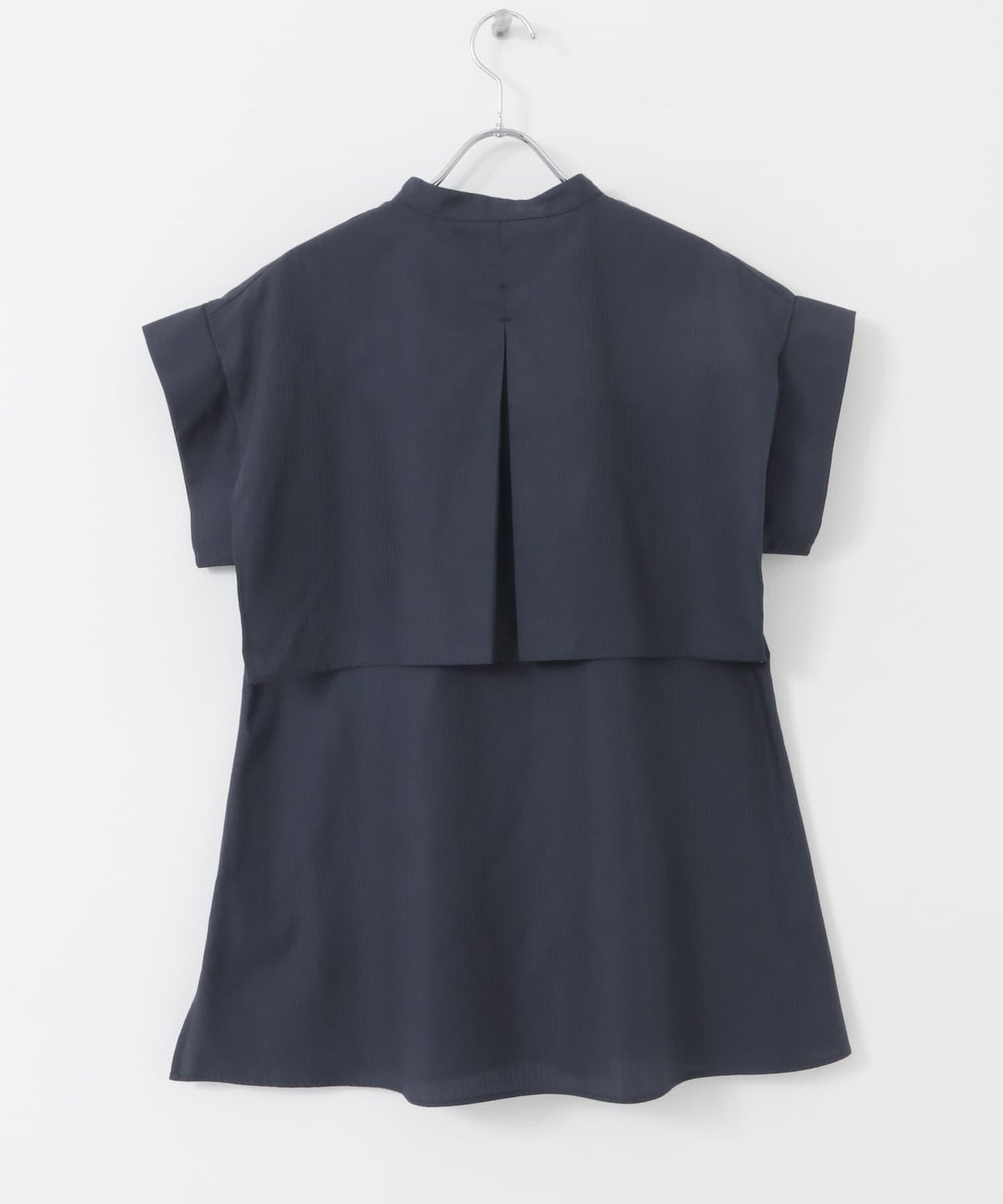 後層疊無袖襯衫