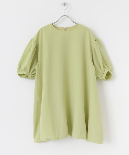 泡泡袖迷你連衣裙