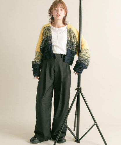 『/部分門店限定』漸變色短款開衫