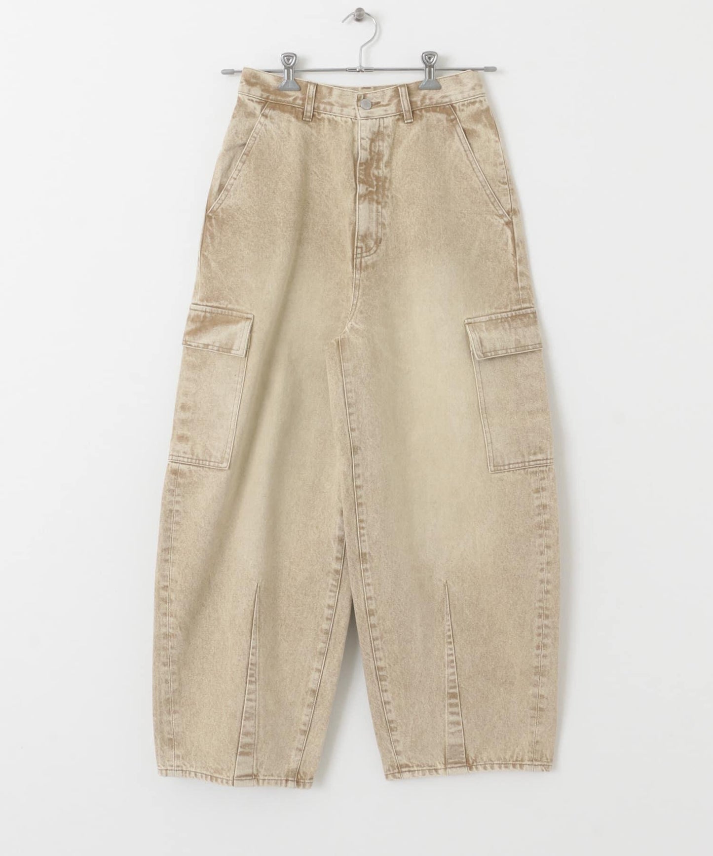 弧形工裝牛仔褲