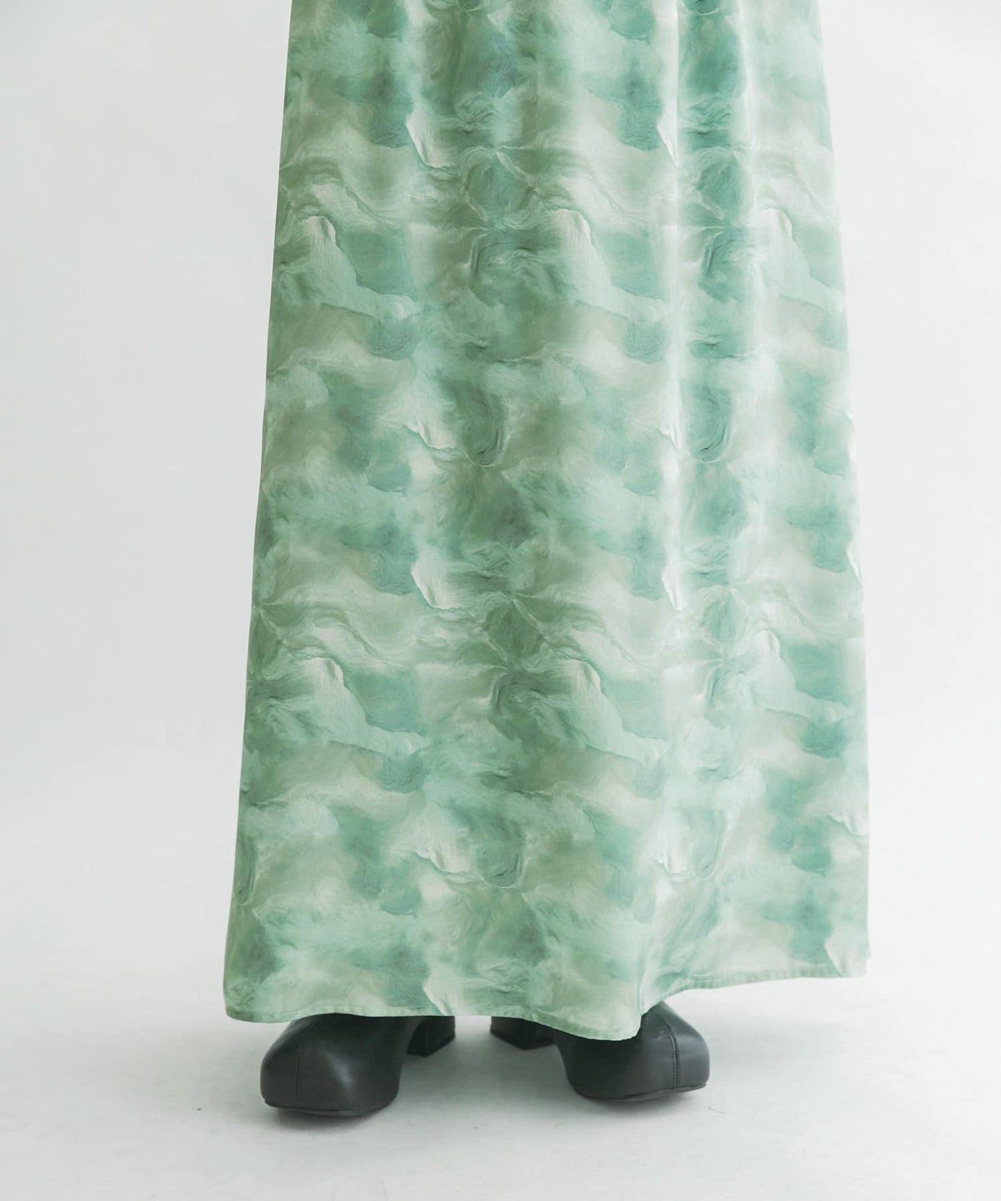 微妙印花長款半身裙