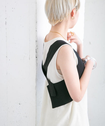 背部交叉針織吊帶背心