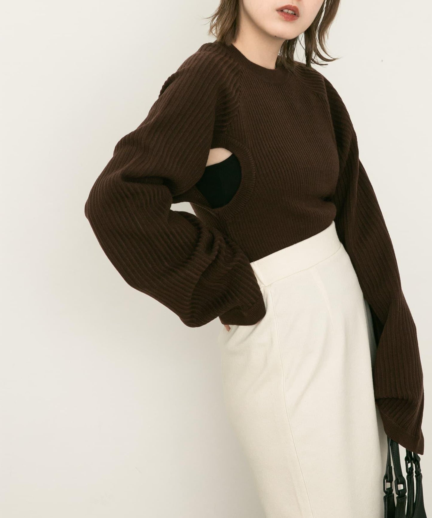 鏤空設計針織衫