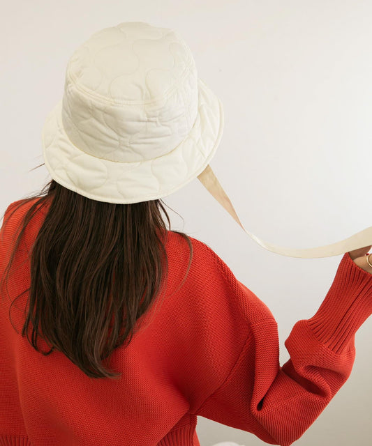 帶蝴蝶結絎縫漁夫帽