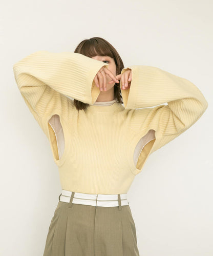 鏤空設計針織衫