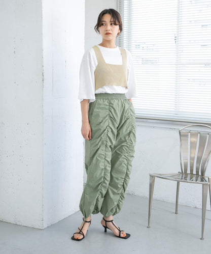 背部交叉針織吊帶背心