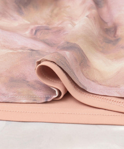 微妙印花長款半身裙