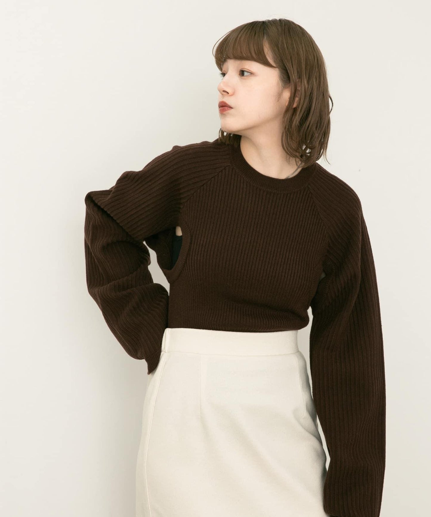 鏤空設計針織衫