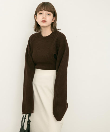 鏤空設計針織衫