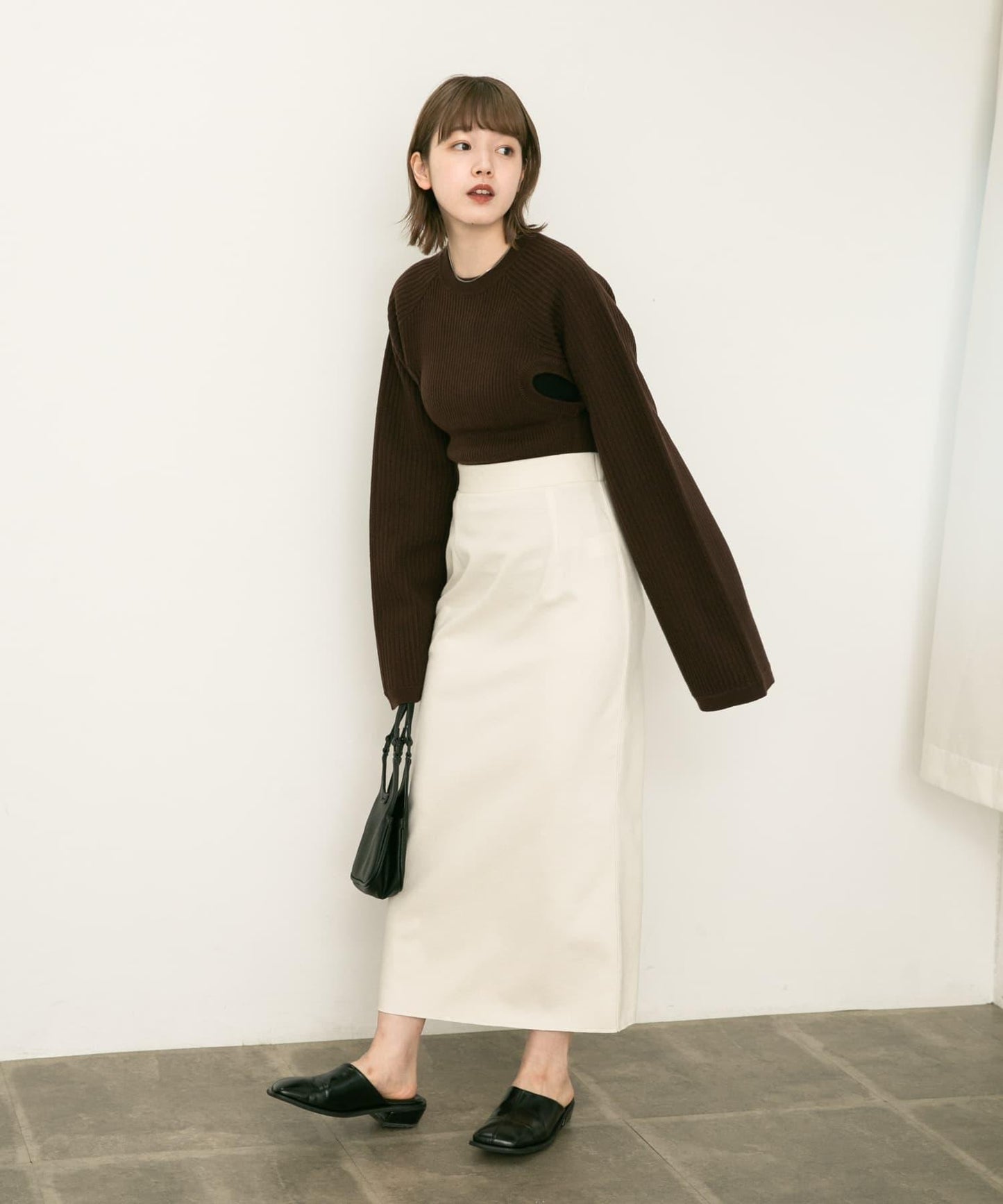 鏤空設計針織衫