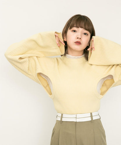 鏤空設計針織衫