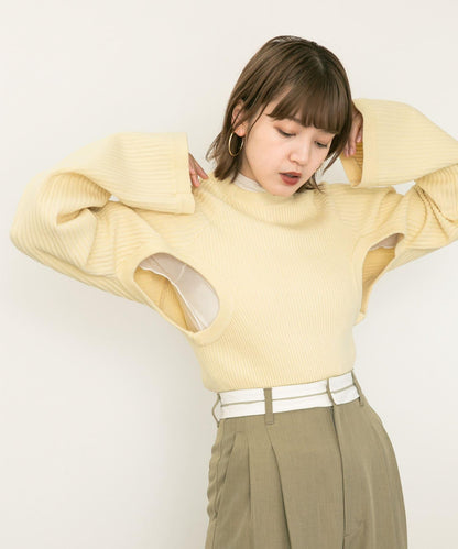 鏤空設計針織衫