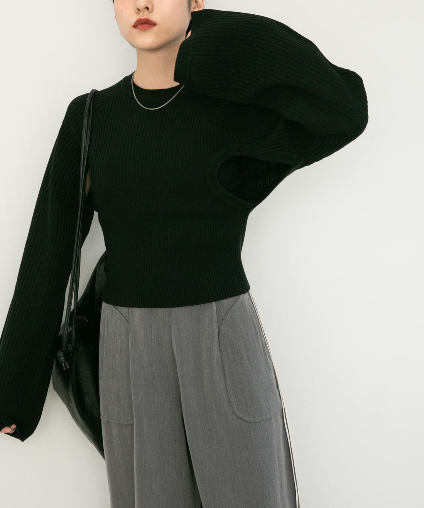 鏤空設計針織衫