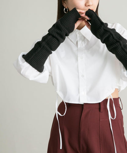 開叉羅紋袖套