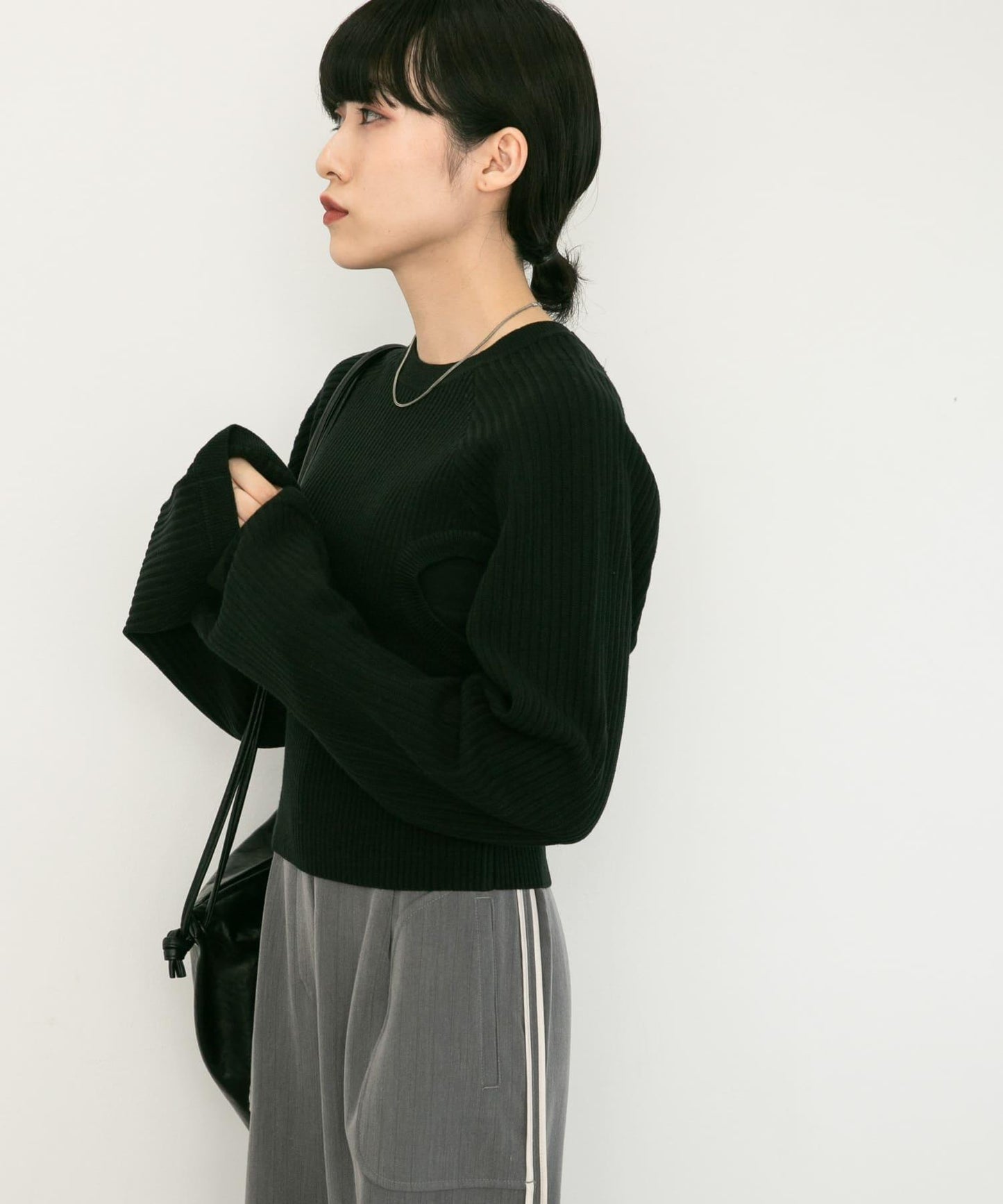 鏤空設計針織衫