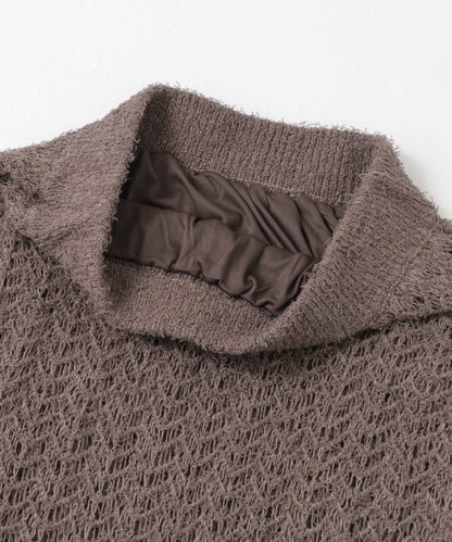 流蘇鏤空針織半身裙