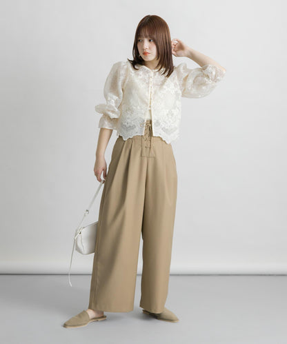 2尺碼可選蕾絲繫帶褲