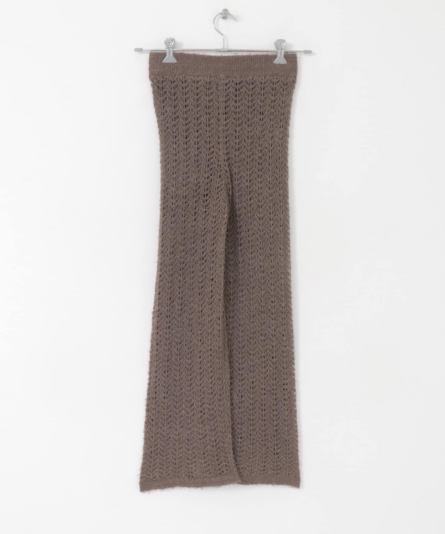 鏤空針織長褲