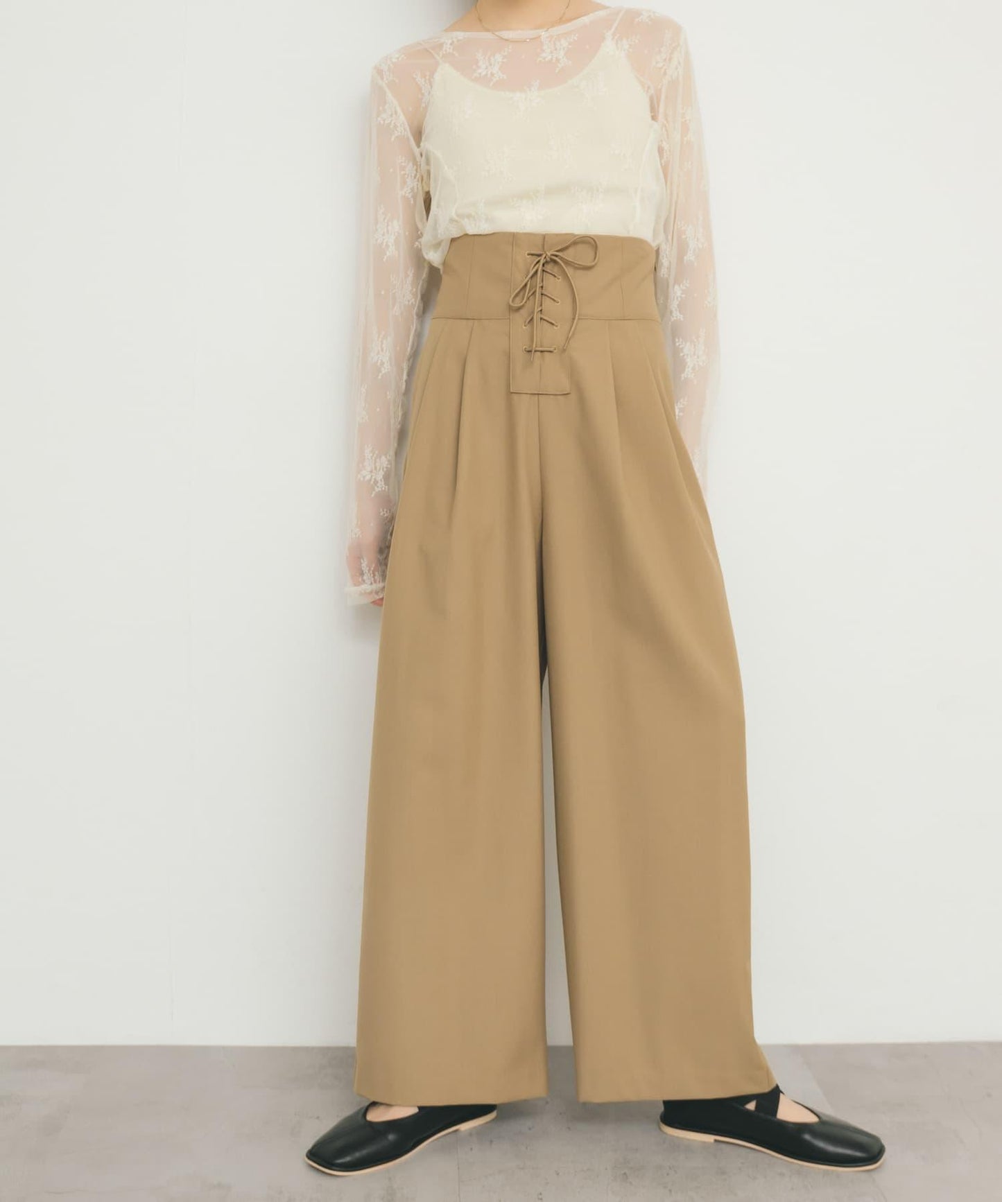 2尺碼可選蕾絲繫帶褲