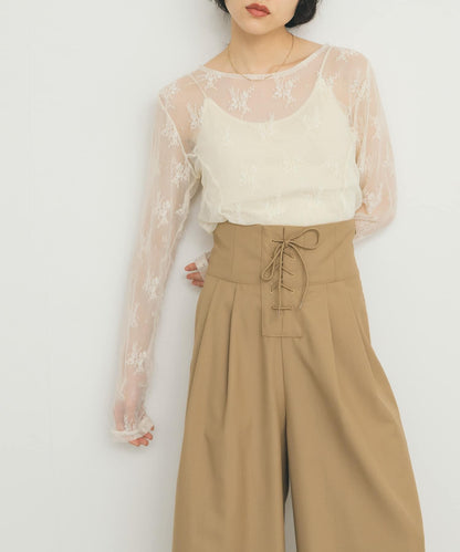 2尺碼可選蕾絲繫帶褲