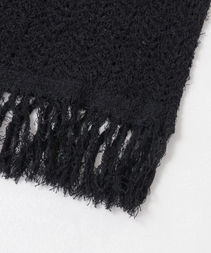 流蘇鏤空針織半身裙