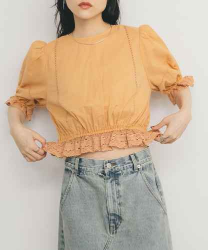 2WAY簡約蕾絲襯衫