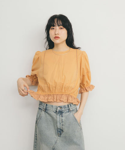 2WAY簡約蕾絲襯衫