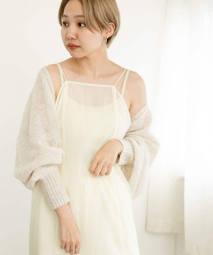 泡泡袖開衫