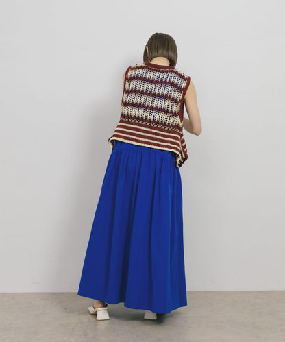 無袖抽繩連衣裙