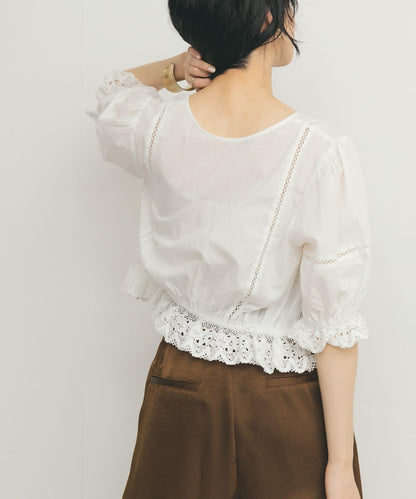 2WAY簡約蕾絲襯衫
