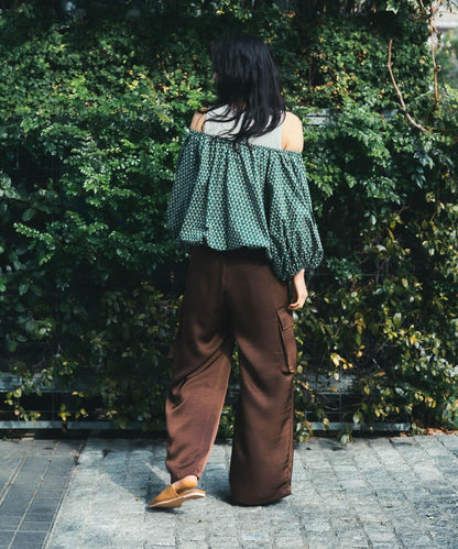 2WAY花卉印花襯衫