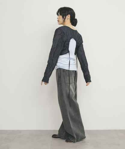 層疊褶皺長袖T恤