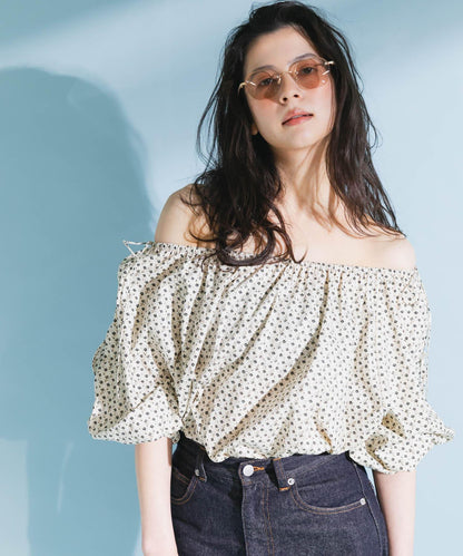 2WAY花卉印花襯衫