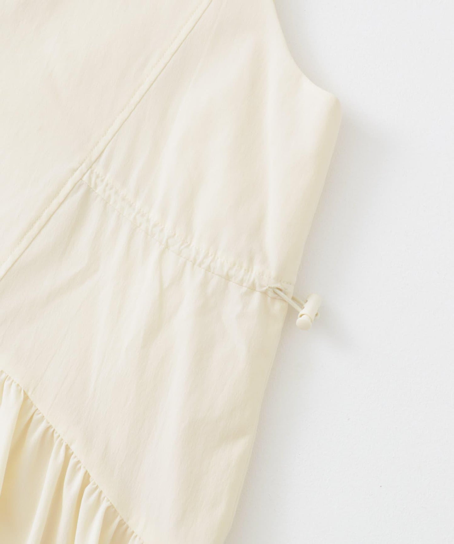 無袖抽繩連衣裙