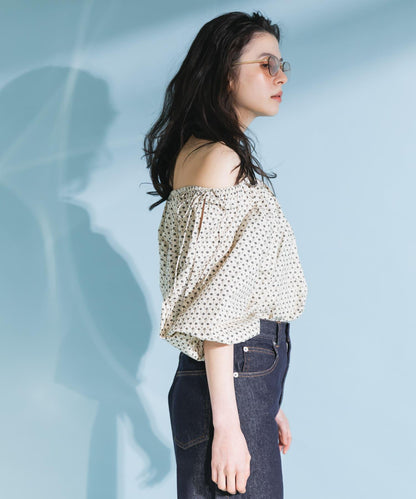 2WAY花卉印花襯衫